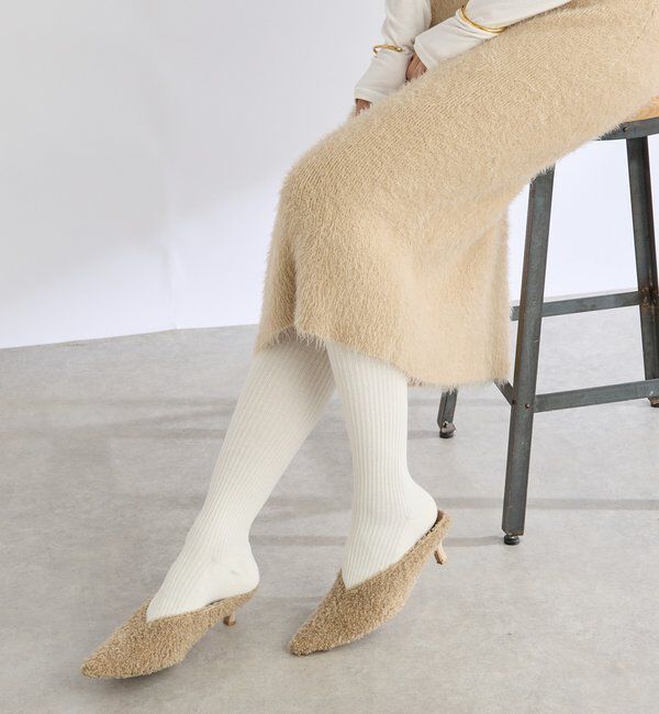  「【すっきり見えが叶う】リブタイツ」|タイツ・ストッキング|