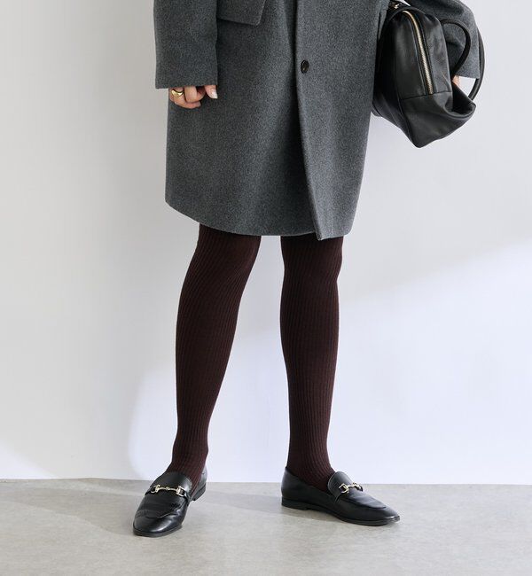  「【すっきり見えが叶う】リブタイツ」|タイツ・ストッキング|