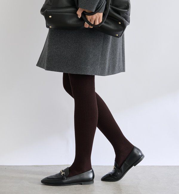  「【すっきり見えが叶う】リブタイツ」|タイツ・ストッキング|