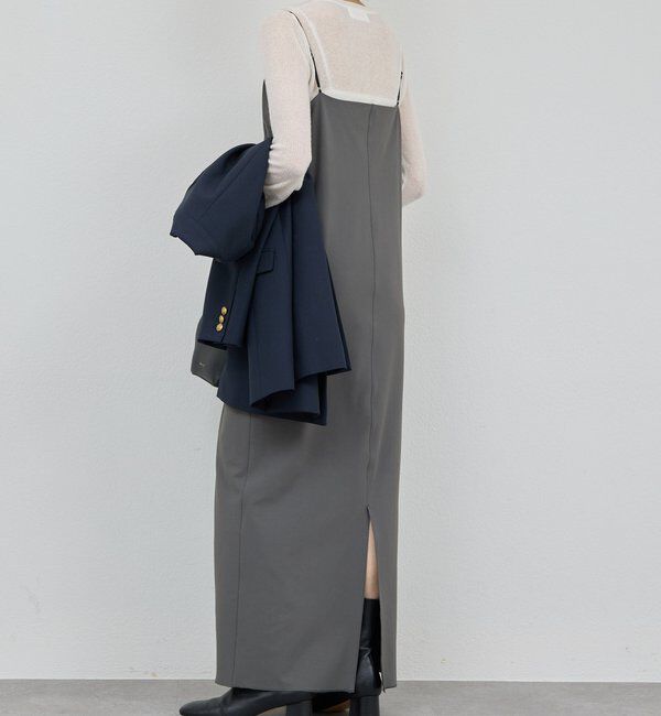  「【3サイズ展開】ストレッチマキシキャミワンピース」|ワンピース|