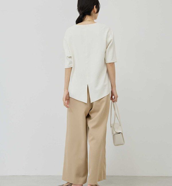  「バックスリットハーフスリーブブラウス」|シャツ・ブラウス|