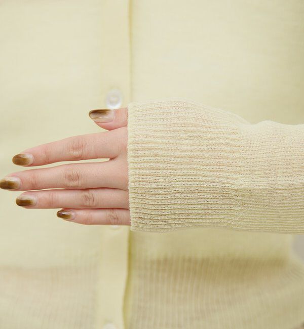  「【HERITANOVUM】【セットアップ対応】シアーリブポロニット」|ニット・セーター|