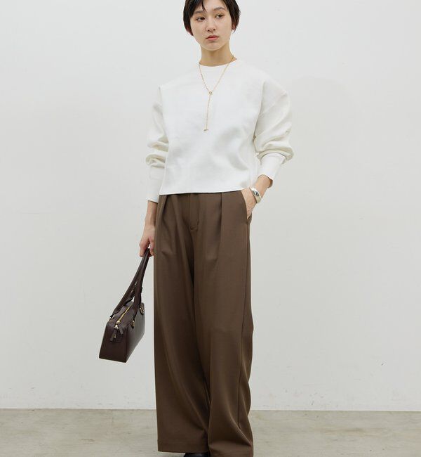  「スウェットライククルーニット」|Tシャツ・カットソー|