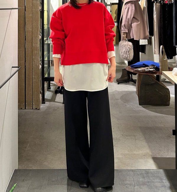  「スウェットライククルーニット」|Tシャツ・カットソー|