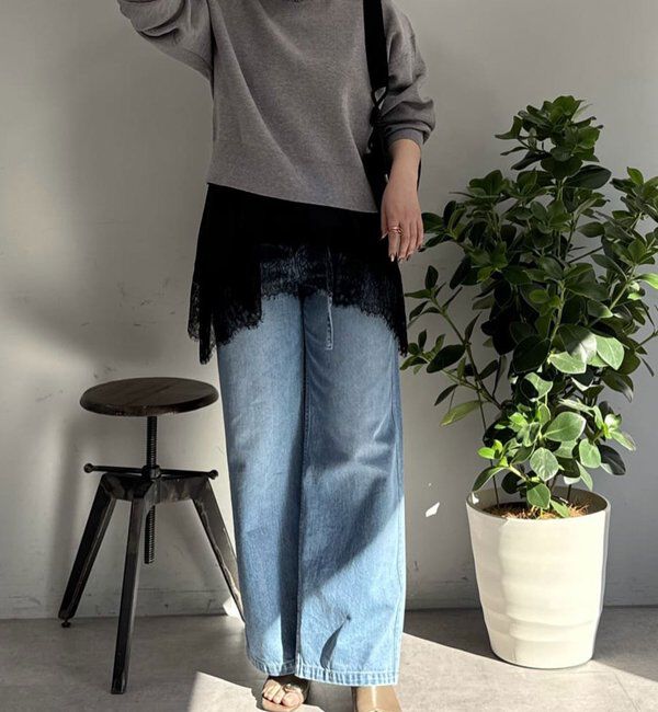  「スウェットライククルーニット」|Tシャツ・カットソー|