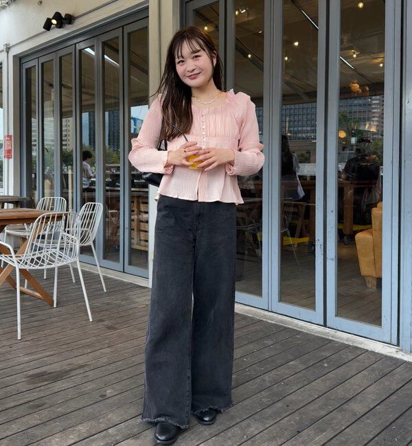  「【@__misa__03企画】シャーリングブラウス」|シャツ・ブラウス|