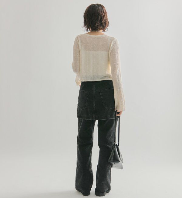  「透かしニットショートボレロ」|カーディガン|