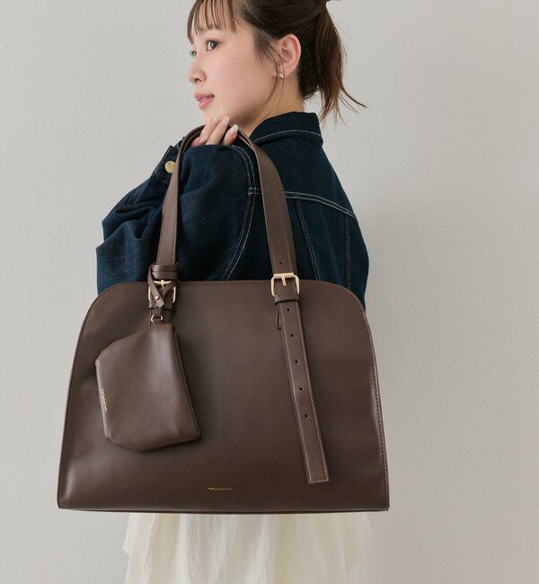  「【@sktnnm企画】ステッチラインボストンBAG」|トートバッグ|ブラウンその他2