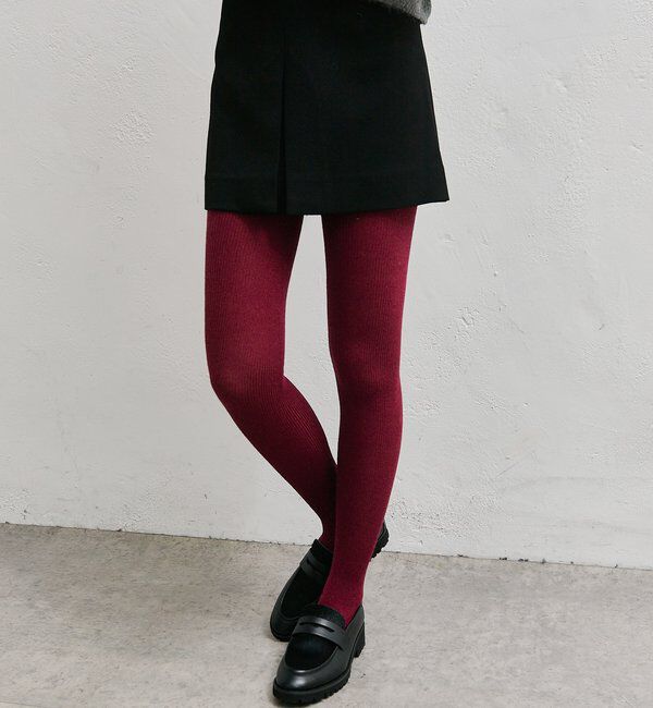  「ウール混リブタイツ」|タイツ・ストッキング|