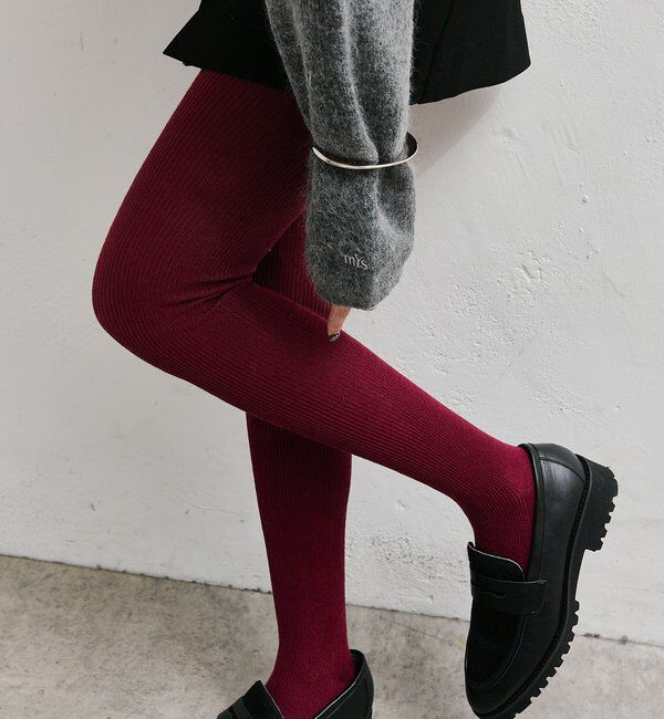  「ウール混リブタイツ」|タイツ・ストッキング|