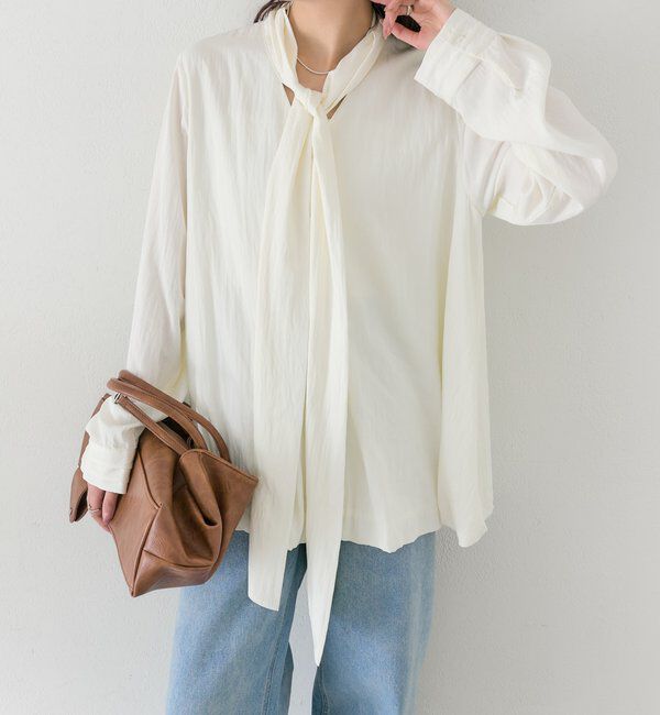  「ボウタイバルーンブラウス」|シャツ・ブラウス|