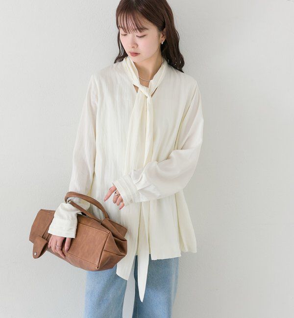  「ボウタイバルーンブラウス」|シャツ・ブラウス|