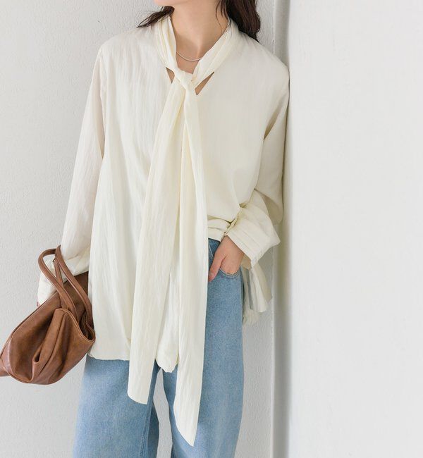  「ボウタイバルーンブラウス」|シャツ・ブラウス|