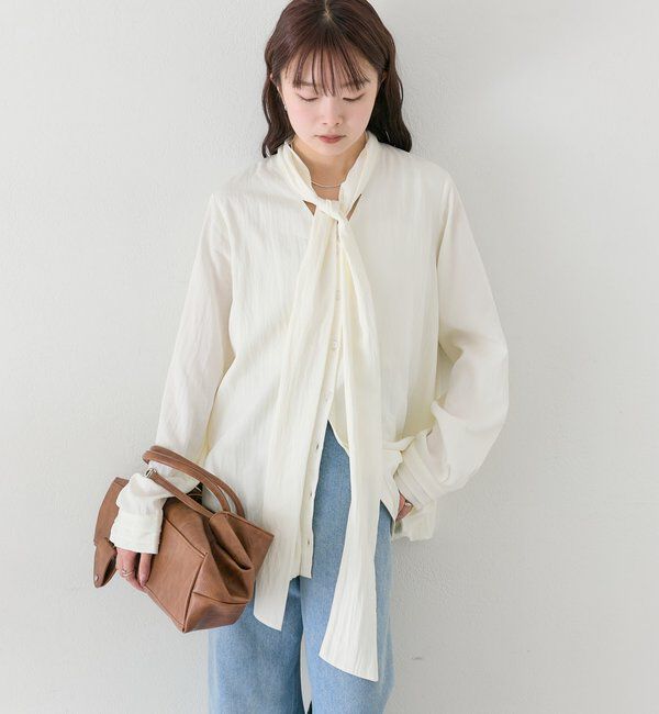  「ボウタイバルーンブラウス」|シャツ・ブラウス|