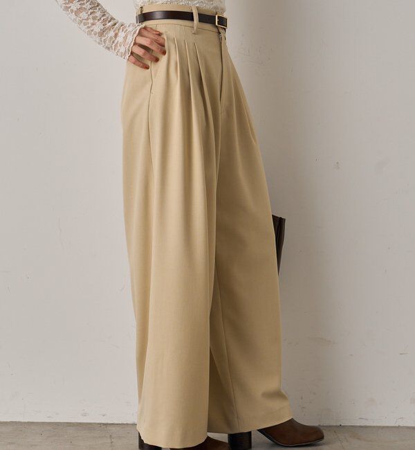  「3タックワイドパンツ」|チノ|