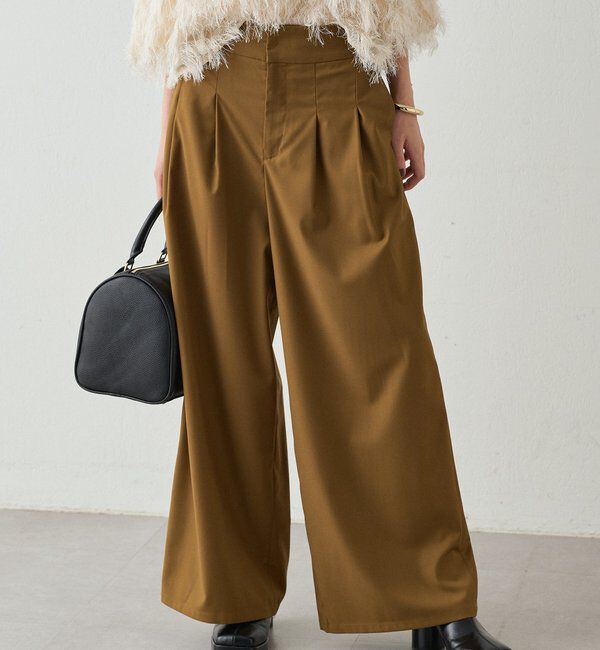  「タブベルトワイドパンツ」|チノ|