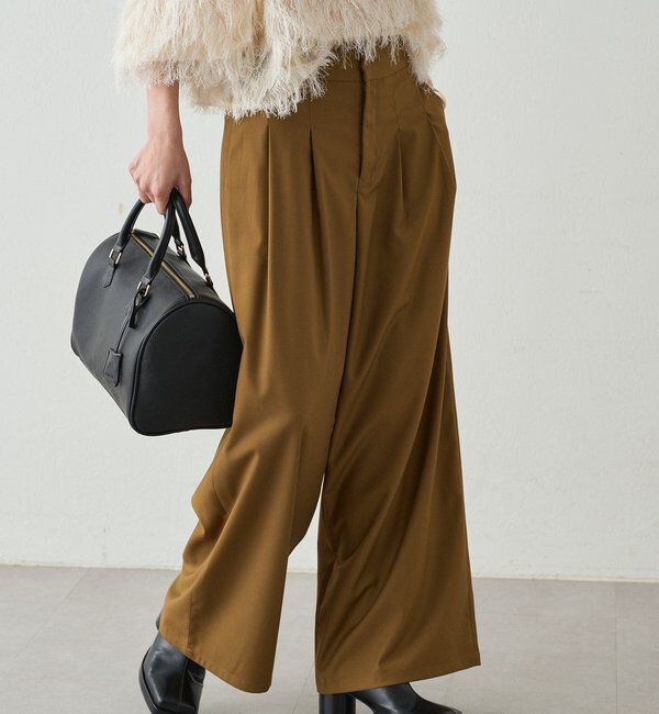  「タブベルトワイドパンツ」|チノ|