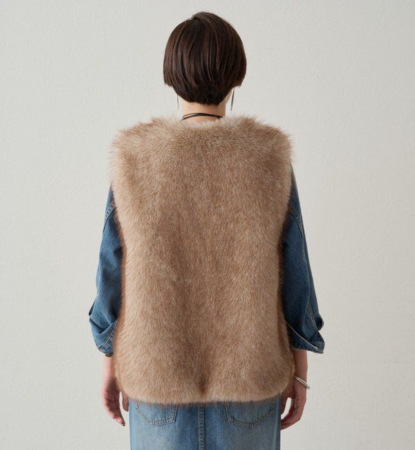  「フェイクファーベスト」|ベスト・ジレ|