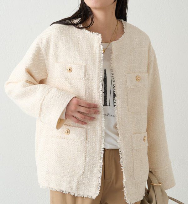  「ファンシーツイードジャケット」|ベスト・ジレ|