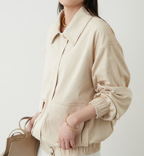  「フェイクスウェードブルゾン」|ブルゾン・スタジャン|