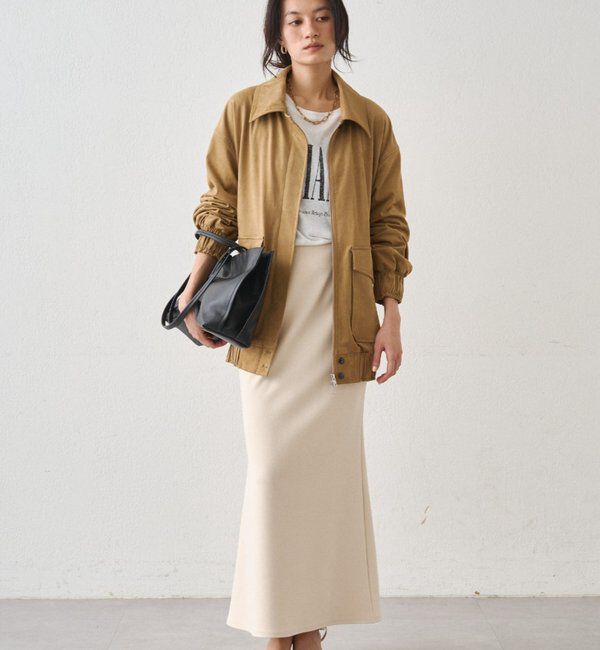  「フェイクスウェードブルゾン」|ブルゾン・スタジャン|