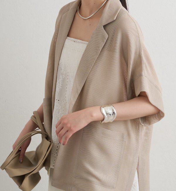  「【GALENA/ガレナ】ワイドウェーブバングル」|リング|