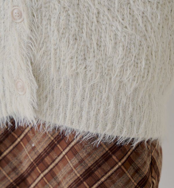  「袖リボンルーズリブカーディガン」|カーディガン|