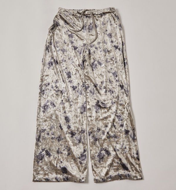  「花柄ベロアイージーパンツ」|チノ|