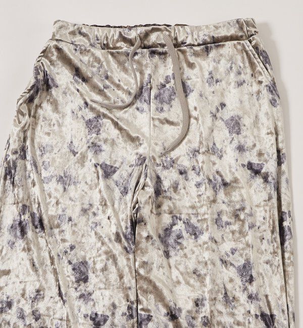  「花柄ベロアイージーパンツ」|チノ|