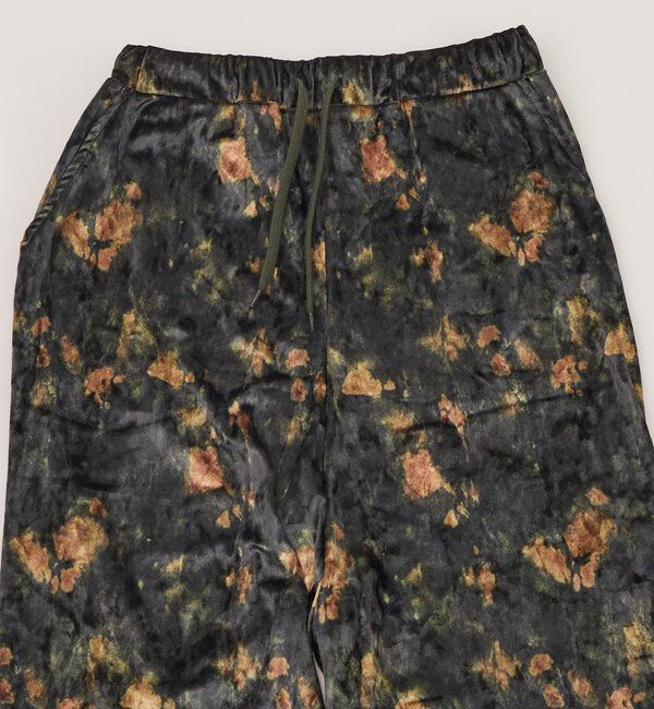  「花柄ベロアイージーパンツ」|チノ|