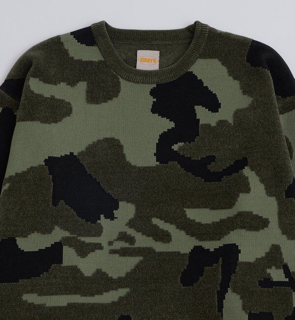  「KOOKYN MOHAIR BLEND CAMO CREWNECKSWEATER」|ニット・セーター|