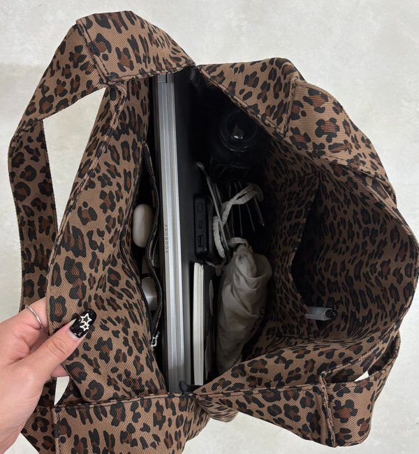  「【WEB限定】レオパードトートバッグ」|トートバッグ|