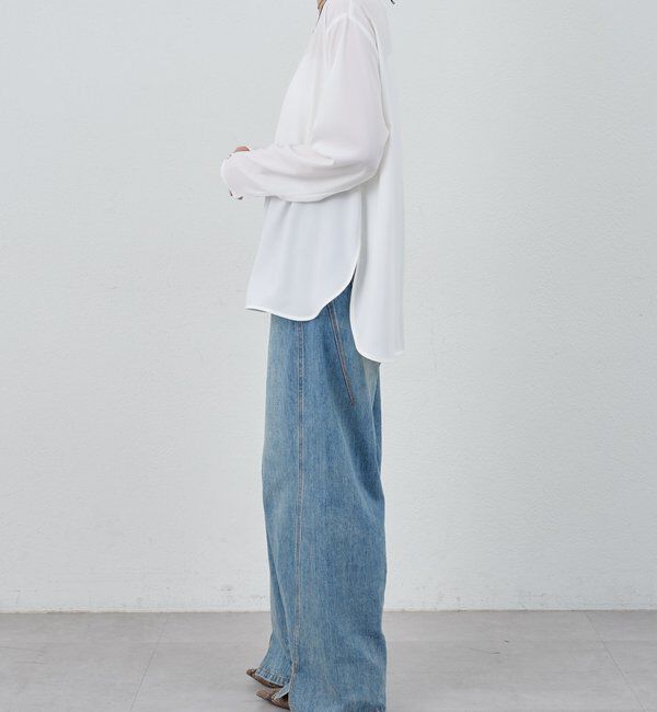  「サイドスリットブラウス」|シャツ・ブラウス|