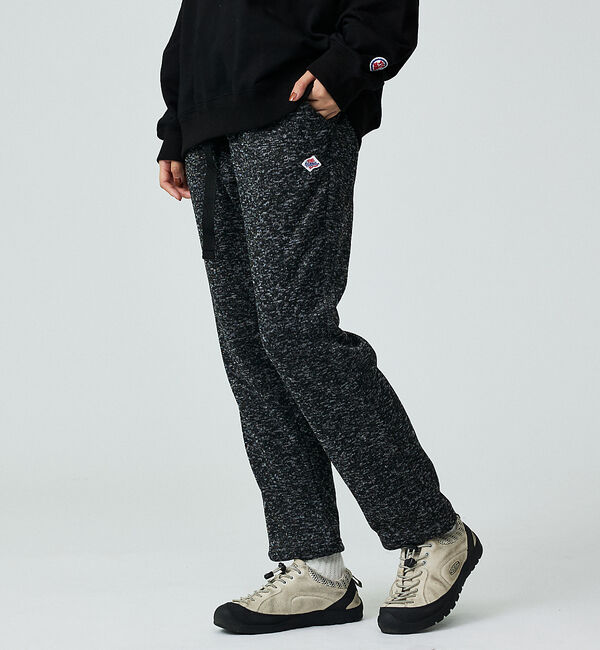 ABAHOUSE「【JEMORGAN/ジェーイーモーガン】ニットフリースロングパンツ/防寒/ユニセ」|その他|チャコールグレー