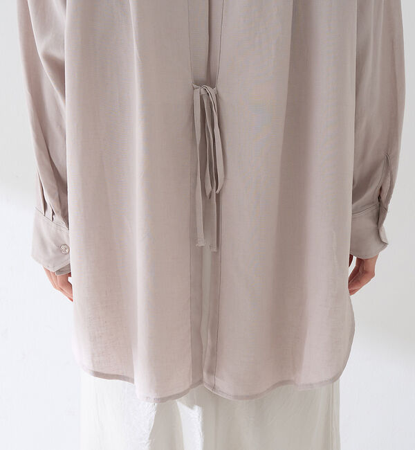 Rouge vif「【新色追加】麻混バックスリットシャツ」|シャツ・ブラウス|