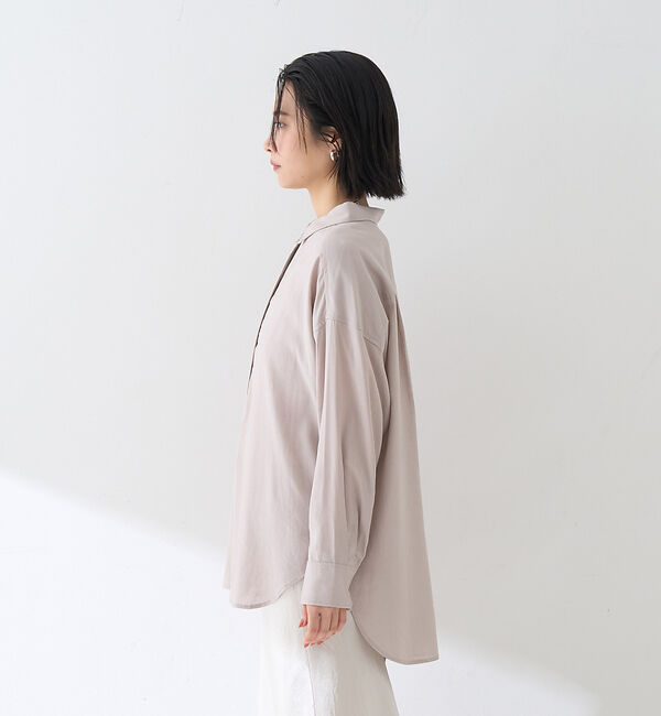 Rouge vif「【新色追加】麻混バックスリットシャツ」|シャツ・ブラウス|