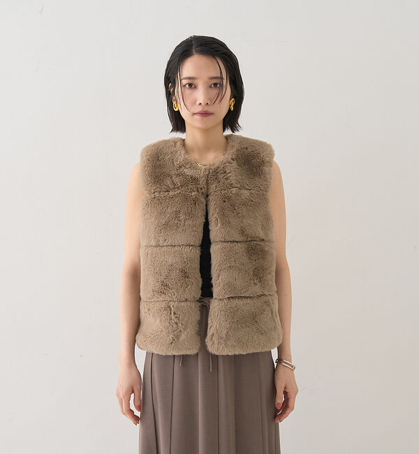 Rouge vif「エコファージレ」|ダウンベスト・ベスト|