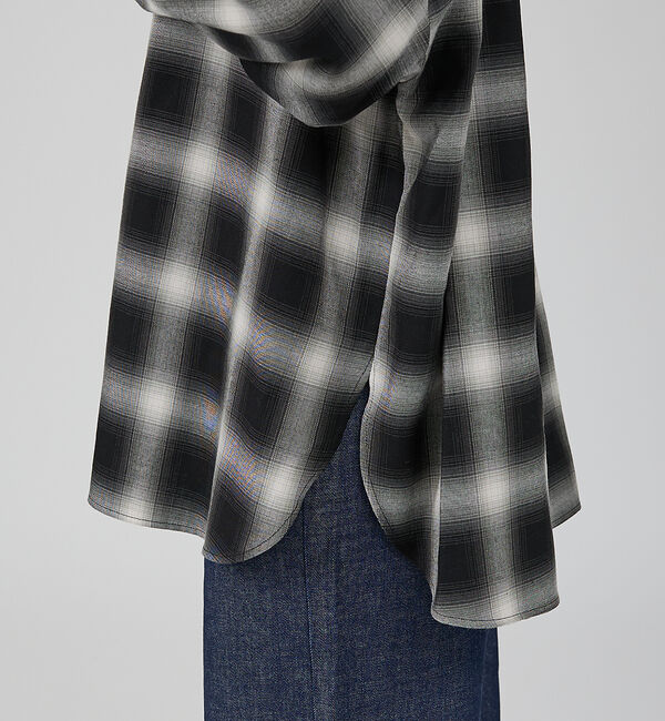 Rouge vif「オンブレーチェックオーバーシャツ」|シャツ・ブラウス|