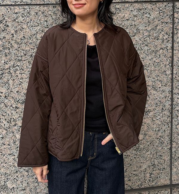 Rouge vif「リバーシブルパネトレーションファーキルトブルゾン」|ブルゾン・スタジャン|