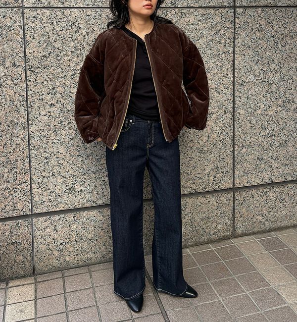 Rouge vif「リバーシブルパネトレーションファーキルトブルゾン」|ブルゾン・スタジャン|