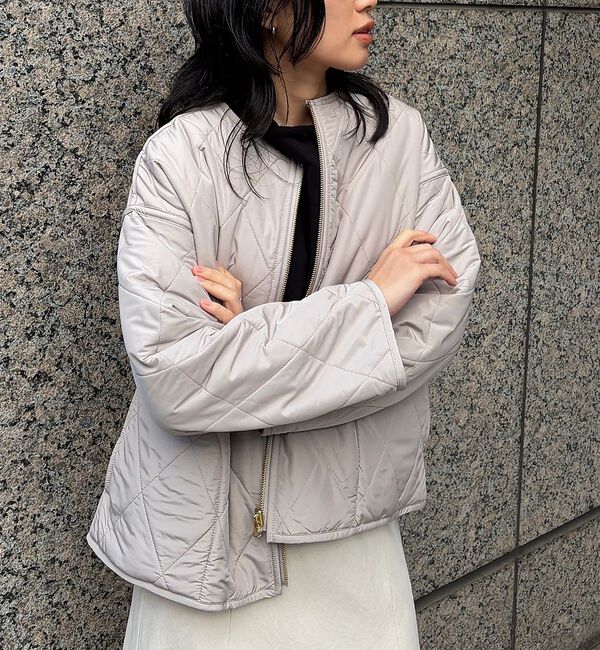 Rouge vif「リバーシブルパネトレーションファーキルトブルゾン」|ブルゾン・スタジャン|