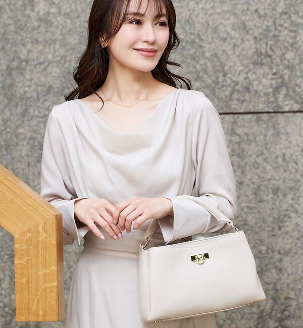 LOWELL things「【ちばゆかさんコラボ】3WAYスクエアハンドバッグ」|ハンドバッグ|