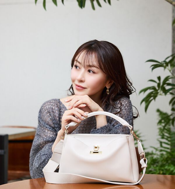 LOWELL things「【ちばゆかさんコラボ】3WAYスクエアハンドバッグ」|ハンドバッグ|