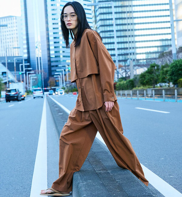 NOMINE「【セットアップ着用可】ロングフライ  ヨーク シャツ」|シャツ・ブラウス|