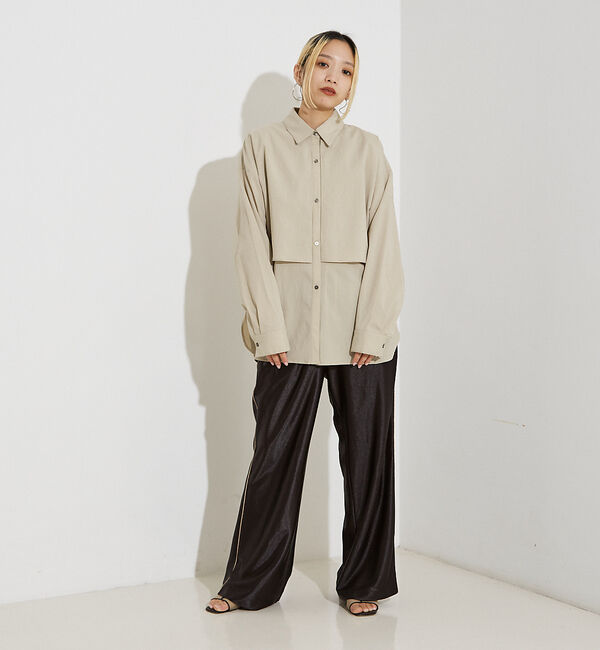 NOMINE「【セットアップ着用可】ロングフライ  ヨーク シャツ」|シャツ・ブラウス|