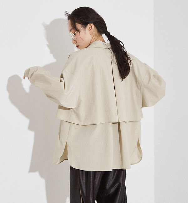 NOMINE「【セットアップ着用可】ロングフライ  ヨーク シャツ」|シャツ・ブラウス|
