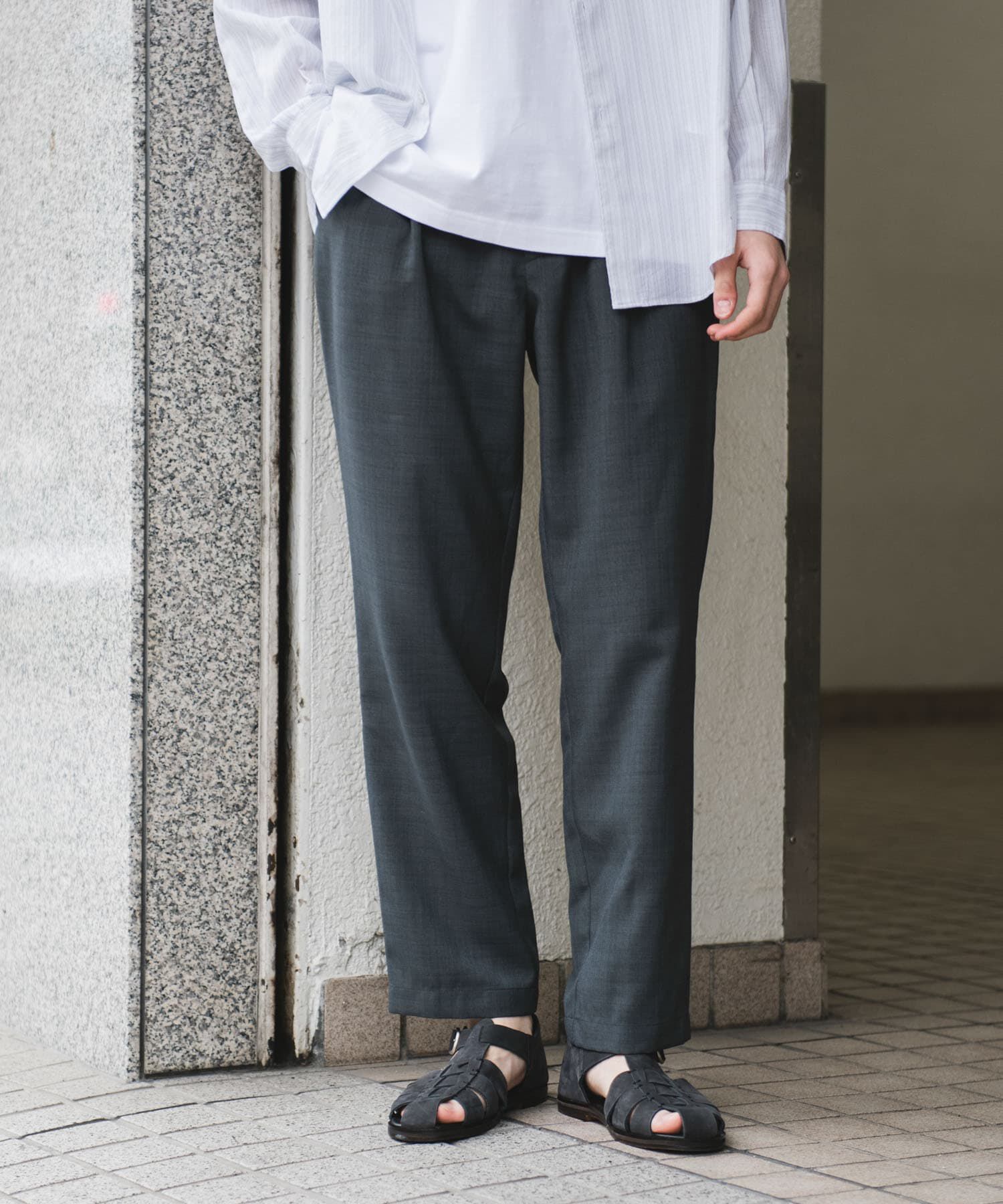 URBAN RESEARCH DOORS「『イージーケア/速乾』リネンライクイージートラウザー」|その他|