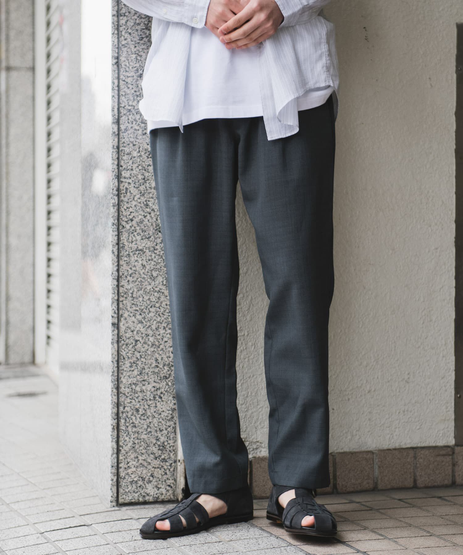 URBAN RESEARCH DOORS「『イージーケア/速乾』リネンライクイージートラウザー」|その他|