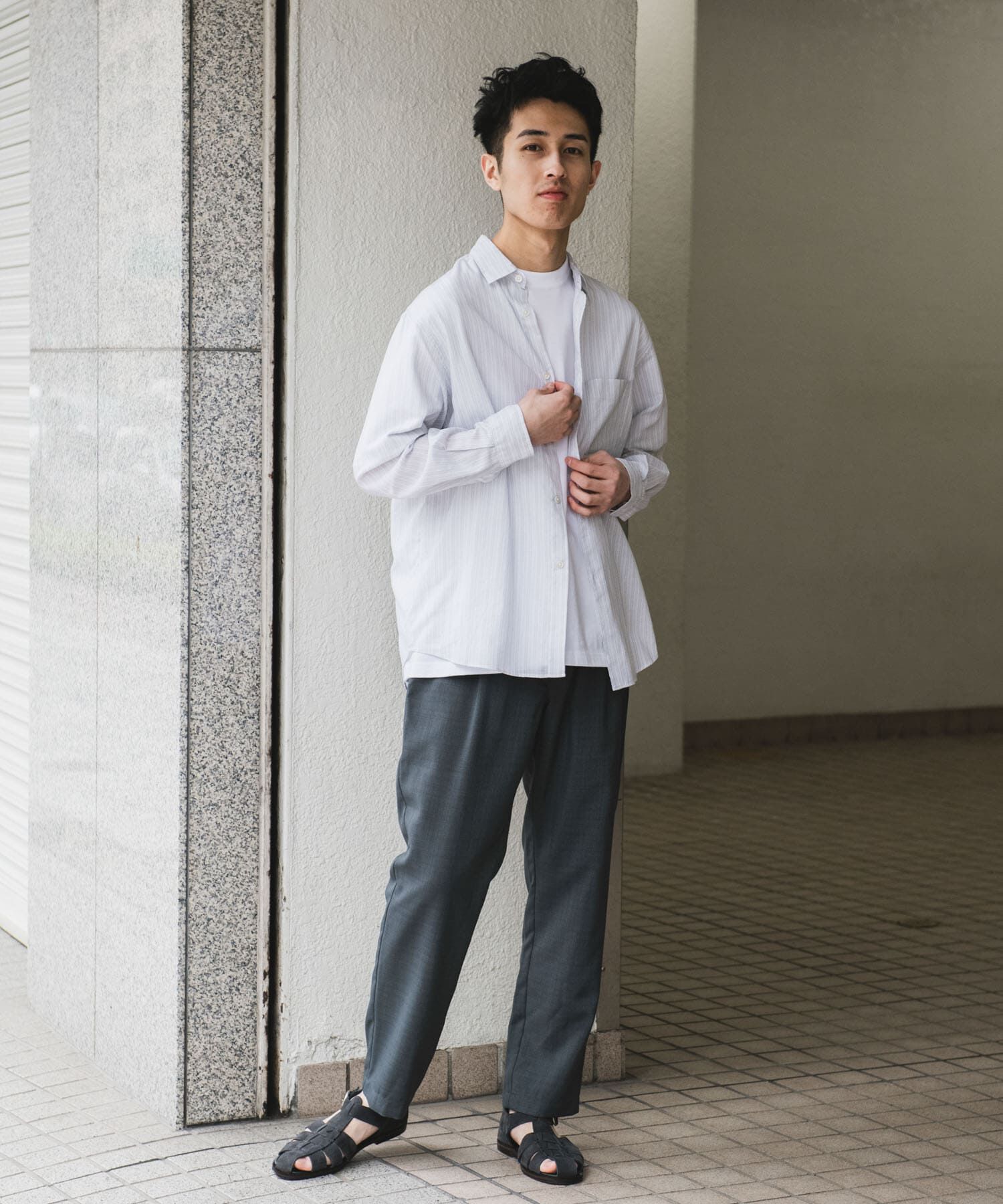 URBAN RESEARCH DOORS「『イージーケア/速乾』リネンライクイージートラウザー」|その他|