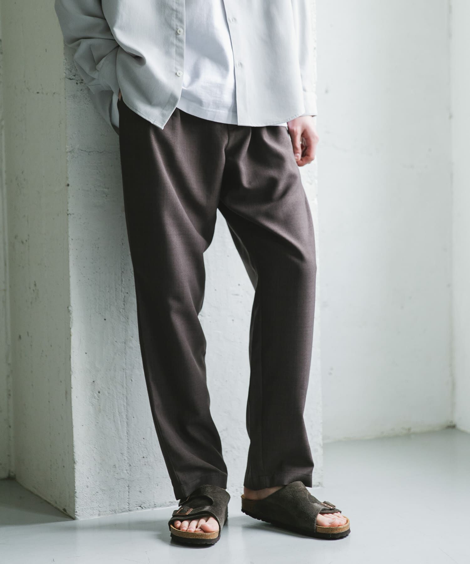 URBAN RESEARCH DOORS「『イージーケア/速乾』リネンライクイージートラウザー」|その他|